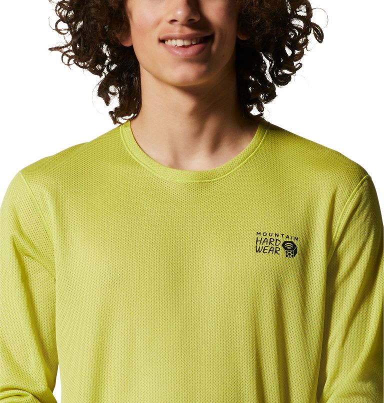 Men's AirMesh Long Sleeve Crew, Color: Starfruit, image 4
