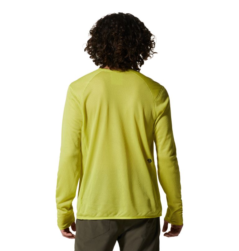 Men's AirMesh Long Sleeve Crew, Color: Starfruit, image 2