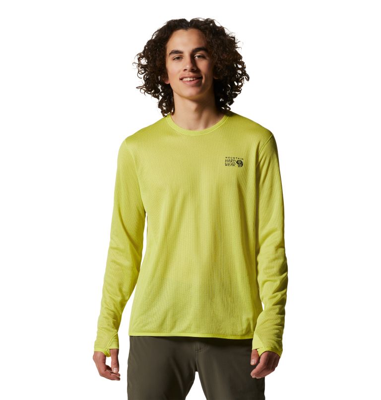 Men's AirMesh Long Sleeve Crew, Color: Starfruit, image 1