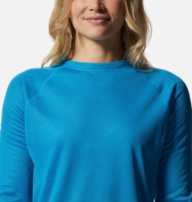 AirMesh Long Sleeve Crew | 434 | M, Color: Electric Sky, image 4