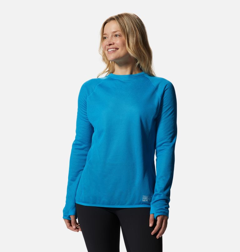 AirMesh Long Sleeve Crew | 434 | M, Color: Electric Sky, image 1