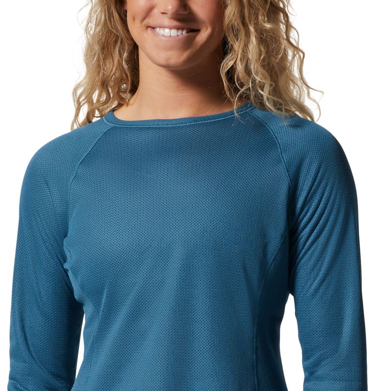 AirMesh Long Sleeve Crew | 442 | S, Color: Caspian, image 4
