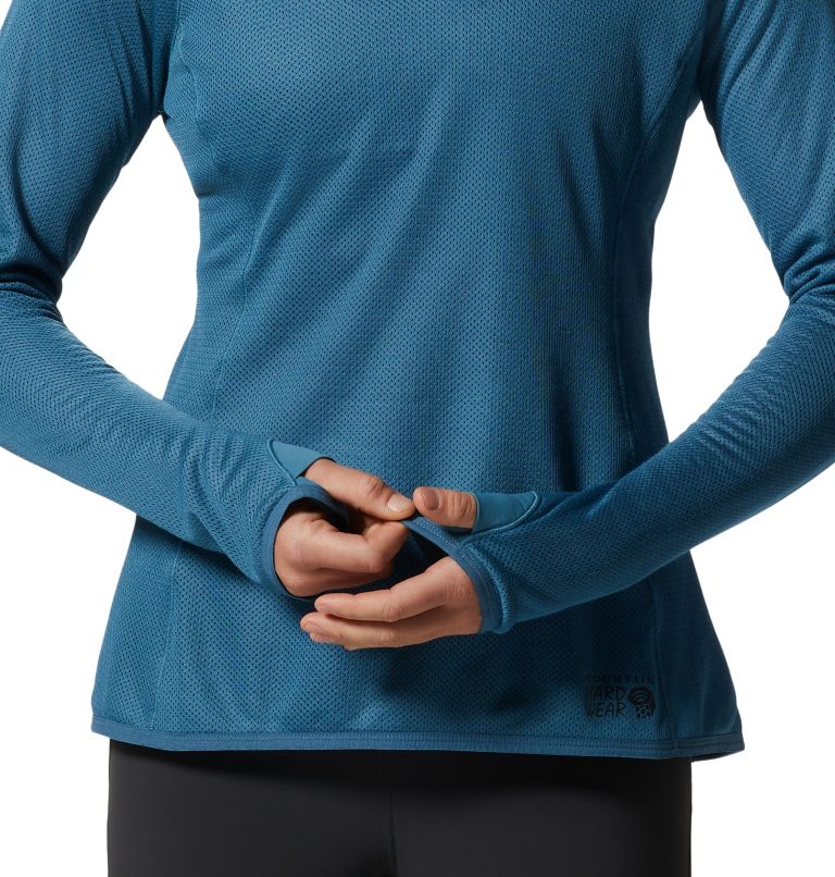 AirMesh Long Sleeve Crew | 442 | S, Color: Caspian, image 6
