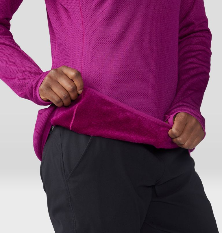 Chandail manches longues à col rond AirMesh Femme, Color: Berry Glow, image 6