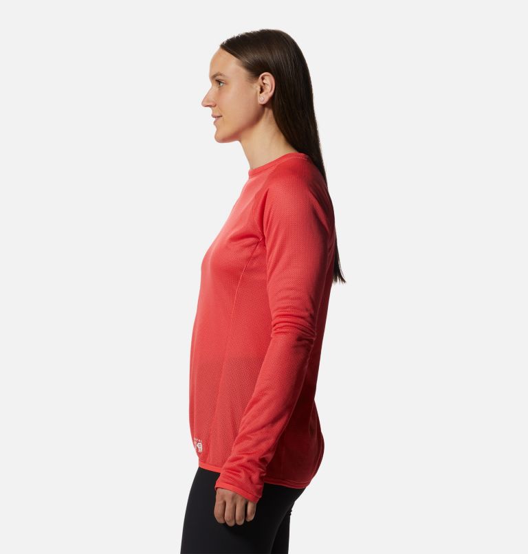 AirMesh Long Sleeve Crew | 650 | S, Color: Solar Pink, image 3