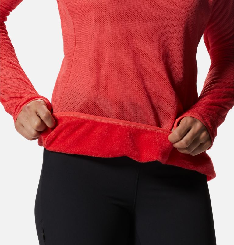 AirMesh Long Sleeve Crew | 650 | S, Color: Solar Pink, image 6