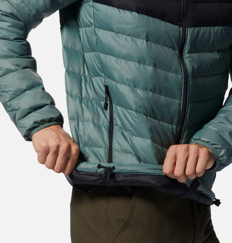 Thumbnail: Men's Glen Alpine Down Jacket, Color: Thunderhead Grey, Black, image 6