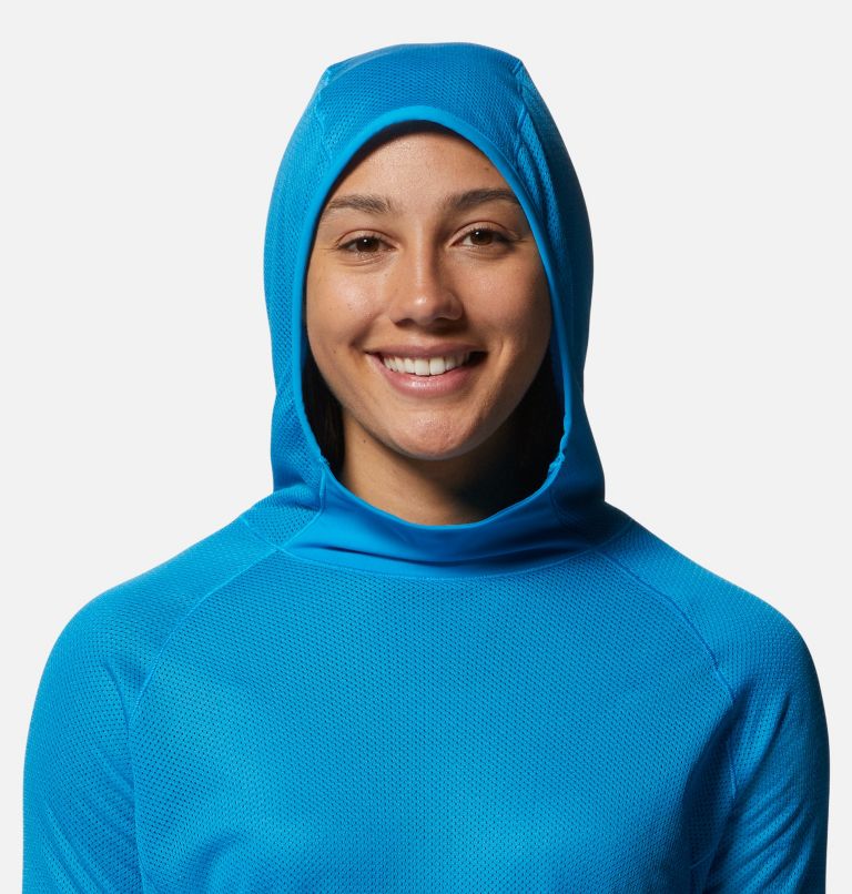 Women's AirMesh Hoody, Color: Electric Sky, image 4