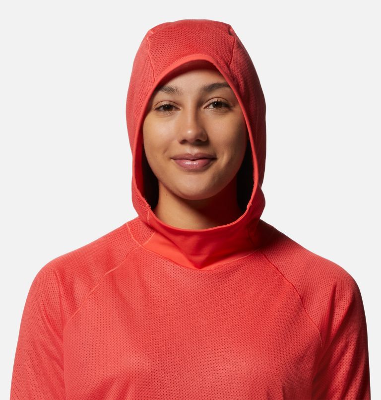 Chandail à capuchon AirMesh Femme, Color: Solar Pink, image 4