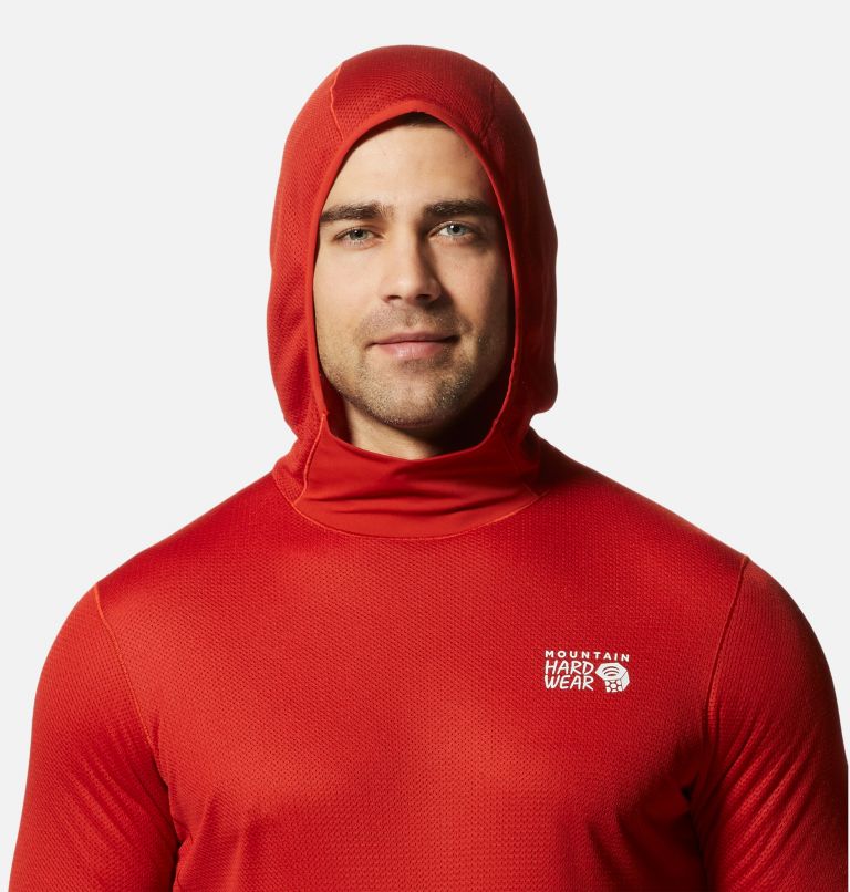 Men's AirMesh Hoody, Color: Desert Red, image 4