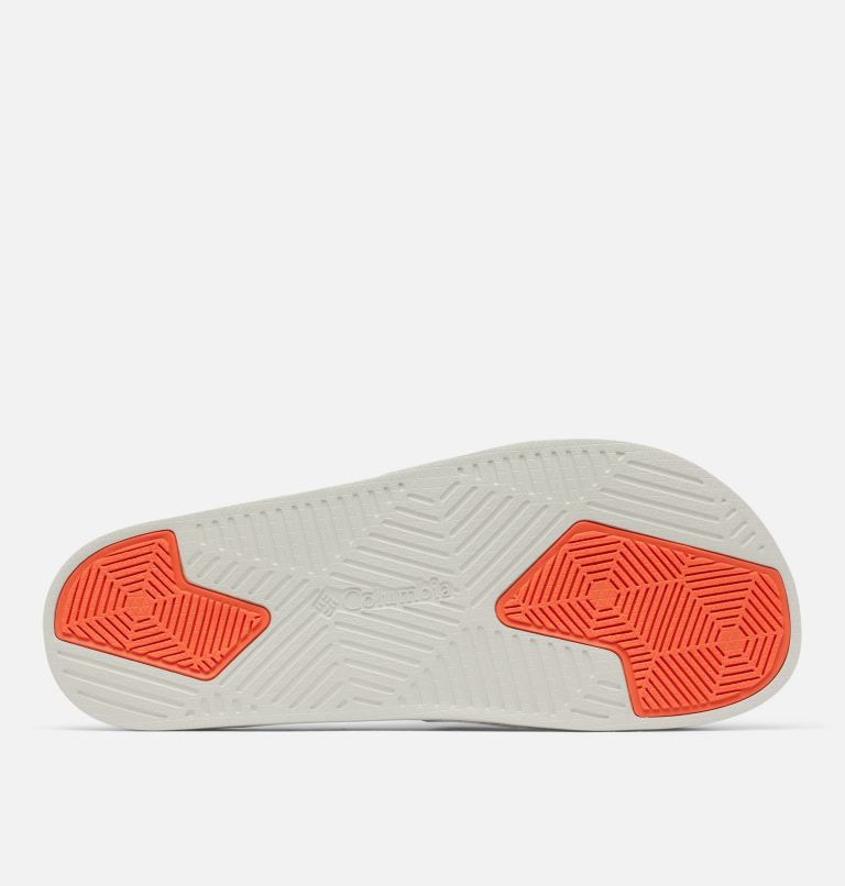 Men’s Hood River Slide, Color: Cloud Grey, Spark Orange, image 4