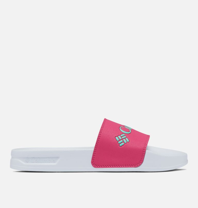 Women’s Hood River Slide, Color: Haute Pink, Electric Turquoise, image 1