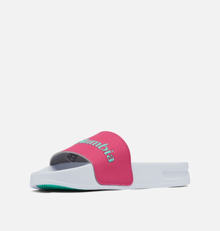 Women’s Hood River Slide, Color: Haute Pink, Electric Turquoise, image 6
