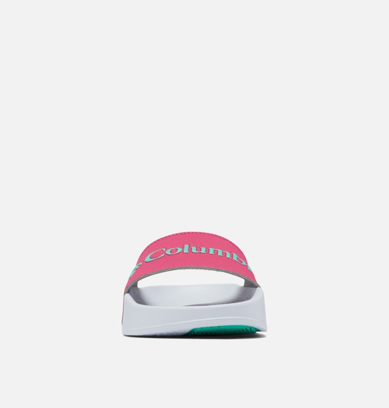 Women’s Hood River Slide, Color: Haute Pink, Electric Turquoise, image 7
