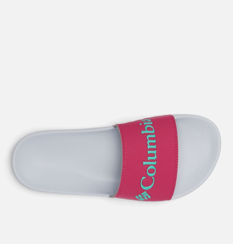 Women’s Hood River Slide, Color: Haute Pink, Electric Turquoise, image 3