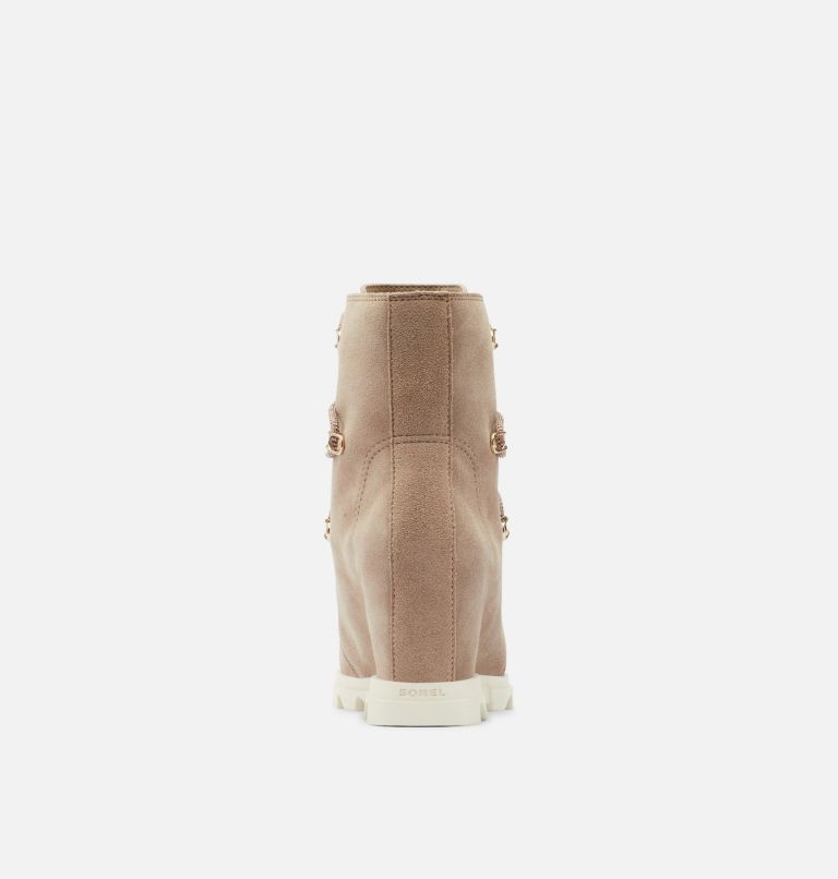 Thumbnail: Women's Joan Of Arctic Wedge III Lace Bootie, Color: Omega Taupe, Chalk, image 4