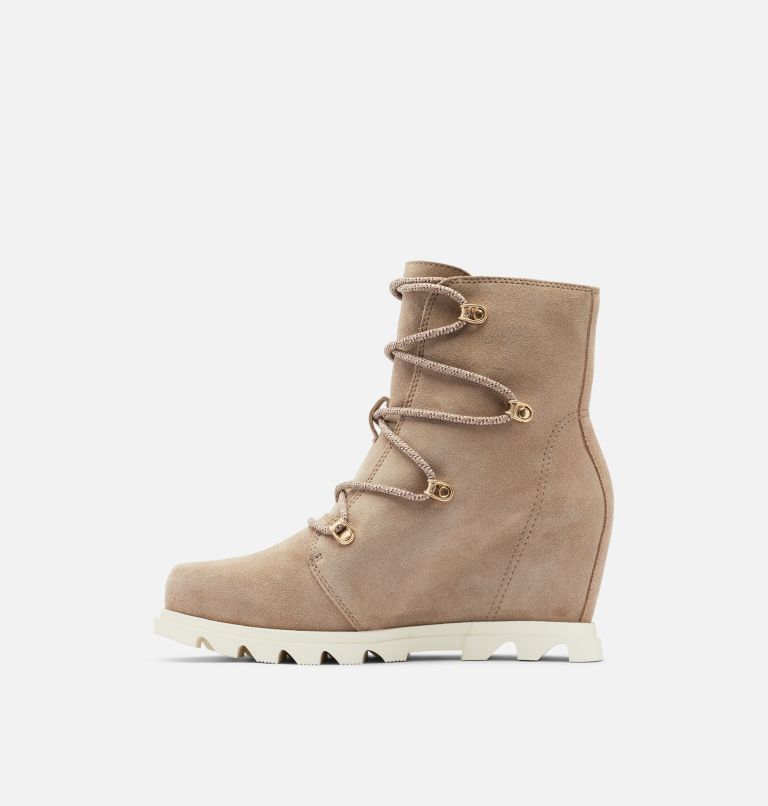 Thumbnail: Women's Joan Of Arctic Wedge III Lace Bootie, Color: Omega Taupe, Chalk, image 5