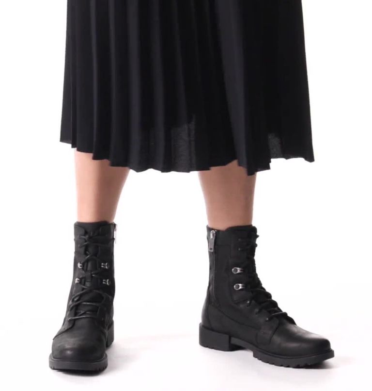 Thumbnail: Emelie II Lace wasserdichte Stiefel für Frauen, Color: Black, Black, image 2