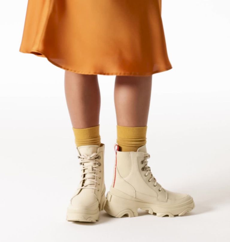 Women's Brex Boot Lace, Color: Bleached Ceramic, Optimized Orange