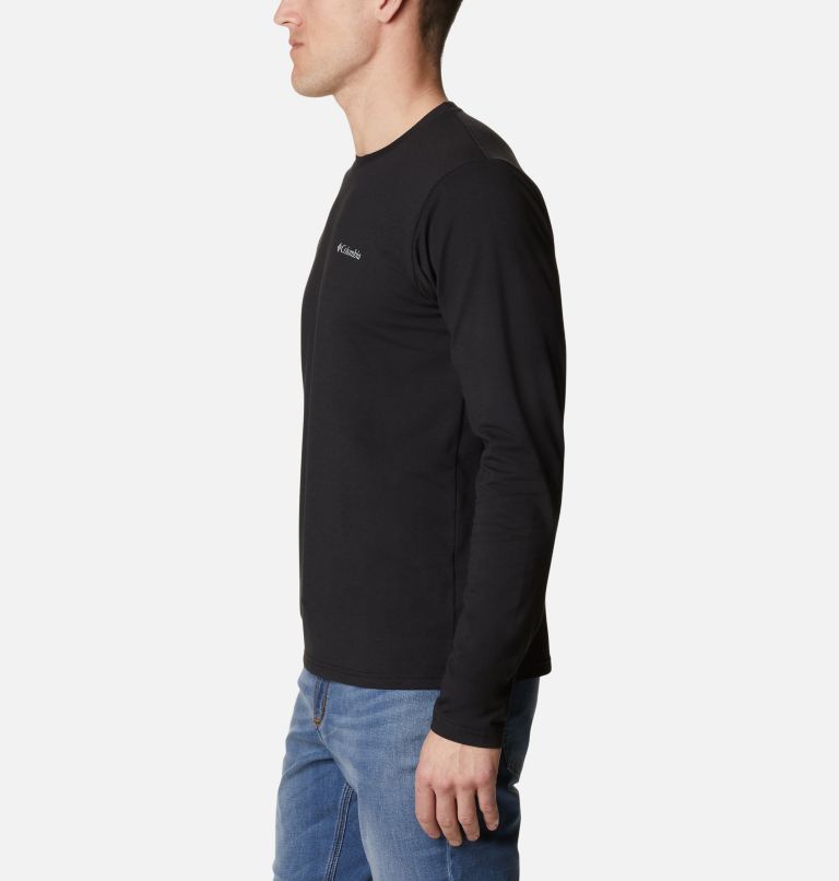 Men's Sun Trek Long Sleeve Shirt, Color: Black