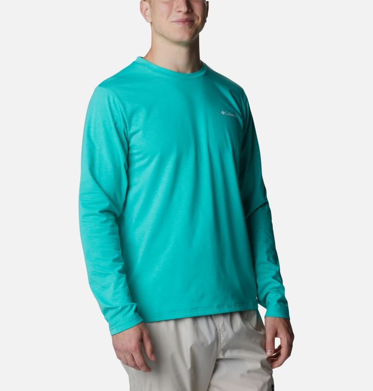 T-shirt à manches longues Sun Trek Homme, Color: Electric Turquoise, image 5