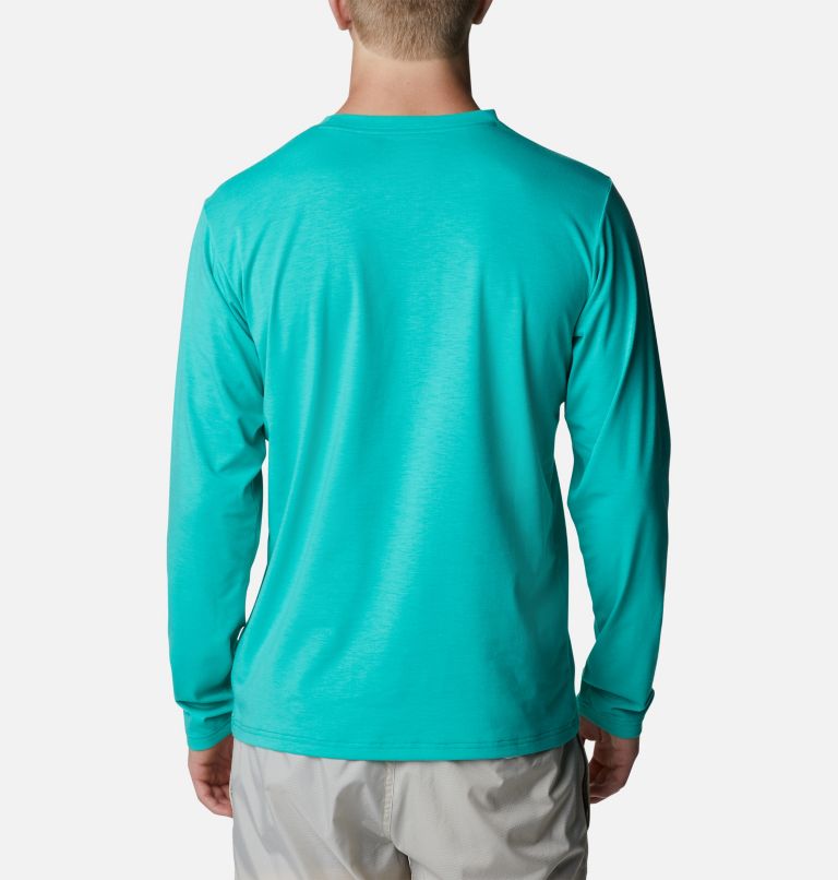 T-shirt à manches longues Sun Trek Homme, Color: Electric Turquoise, image 2