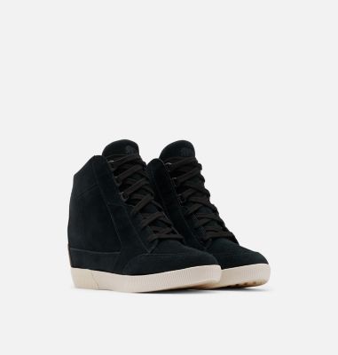 black bootie sneakers