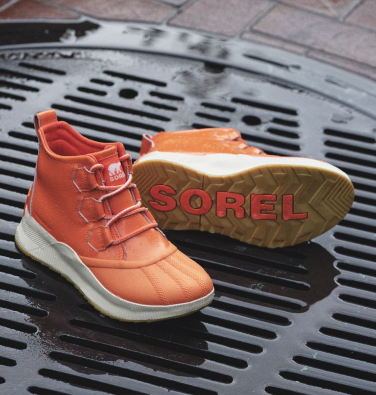 OUT N ABOUT III Classic Women's Waterproof Boot, Color: Optimized Orange, Honey White, image 12