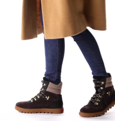 womens black suede hiker boots