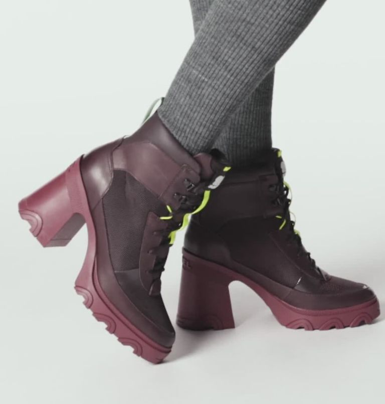 Women's Brex Heel Lace Bootie, Color: New Cinder, Sea Sprite