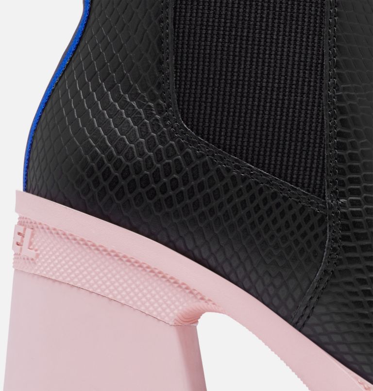Women's Brex Heel Chelsea Bootie, Color: Black, Cactus Pink, image 7