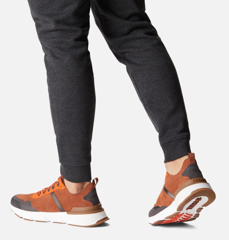 Men's Kinetic Rush Sneaker, Color: Dark Amber, Spark Orange, image 7
