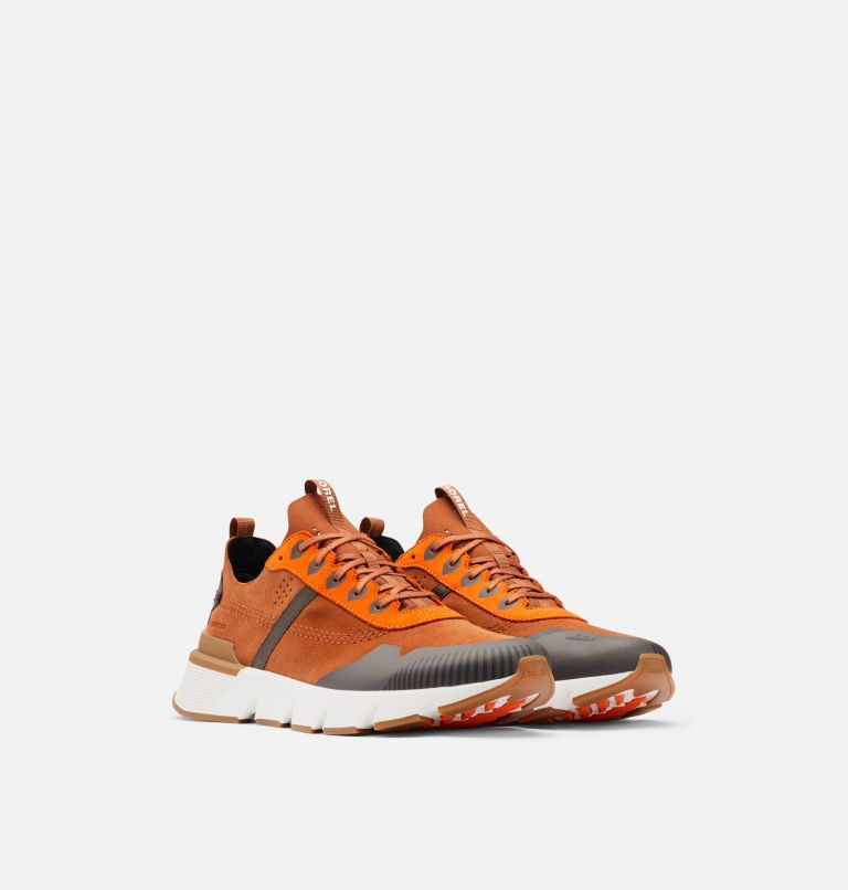 Men's Kinetic Rush Sneaker, Color: Dark Amber, Spark Orange, image 2