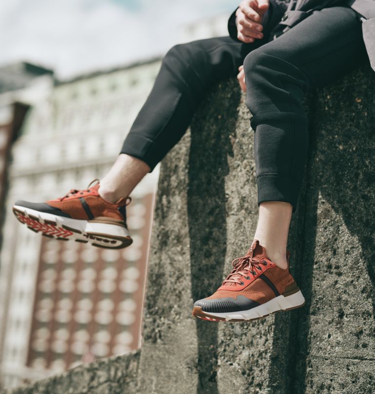 Men's Kinetic Rush Sneaker, Color: Dark Amber, Spark Orange, image 10