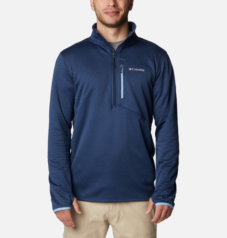 Navy half zip clearance fleece