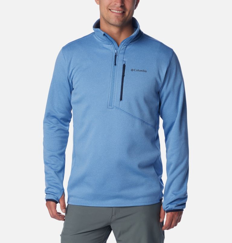 model wearing Columbia Women's Sweet View Fleece Hooded Pullover -  Playground