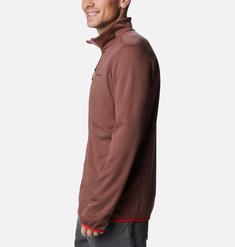 Park View Fleece Half Zip | 340 | L, Color: Light Raisin Heather, image 3
