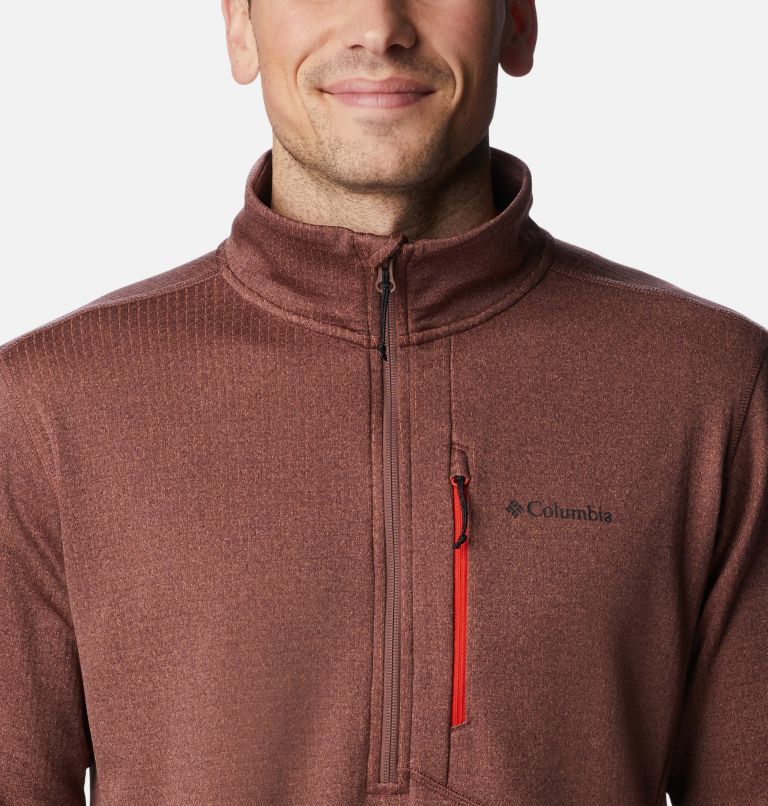 Park View Fleece Half Zip | 340 | L, Color: Light Raisin Heather, image 4