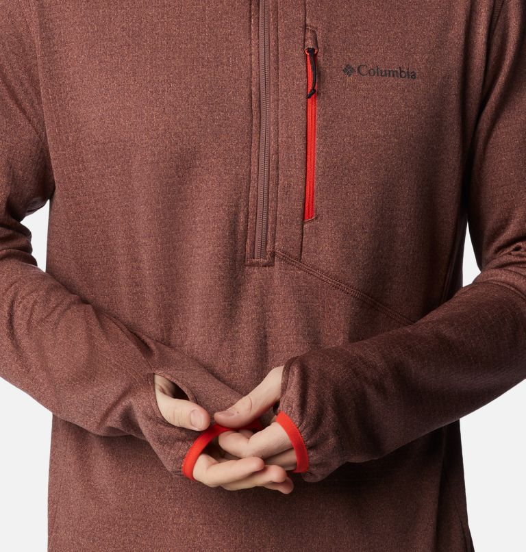 Park View Fleece Half Zip | 340 | L, Color: Light Raisin Heather, image 5