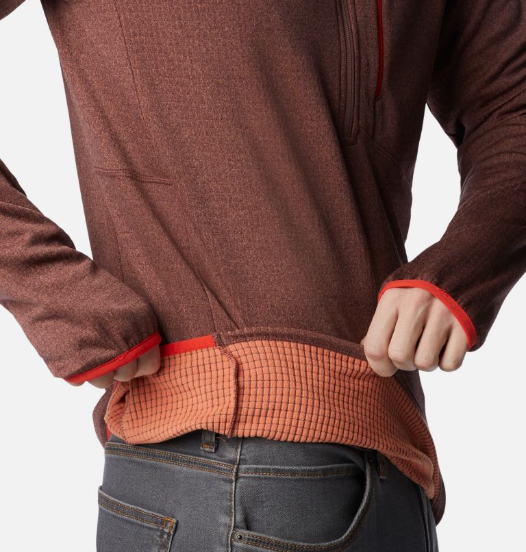 Park View Fleece Half Zip | 340 | L, Color: Light Raisin Heather, image 6