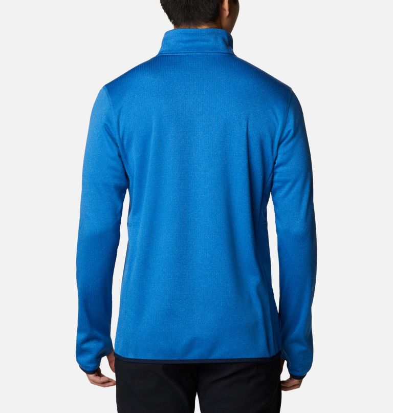 Park View Fleece Half Zip, Color: Bright Indigo Heather, image 2