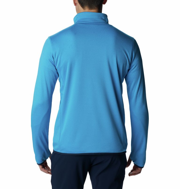 Thumbnail: Men's Park View Half-Zip Fleece, Color: Compass Blue Heather, image 2