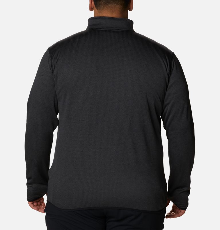 Men's Park View Fleece Half Zip Pullover - Big, Color: Black Heather