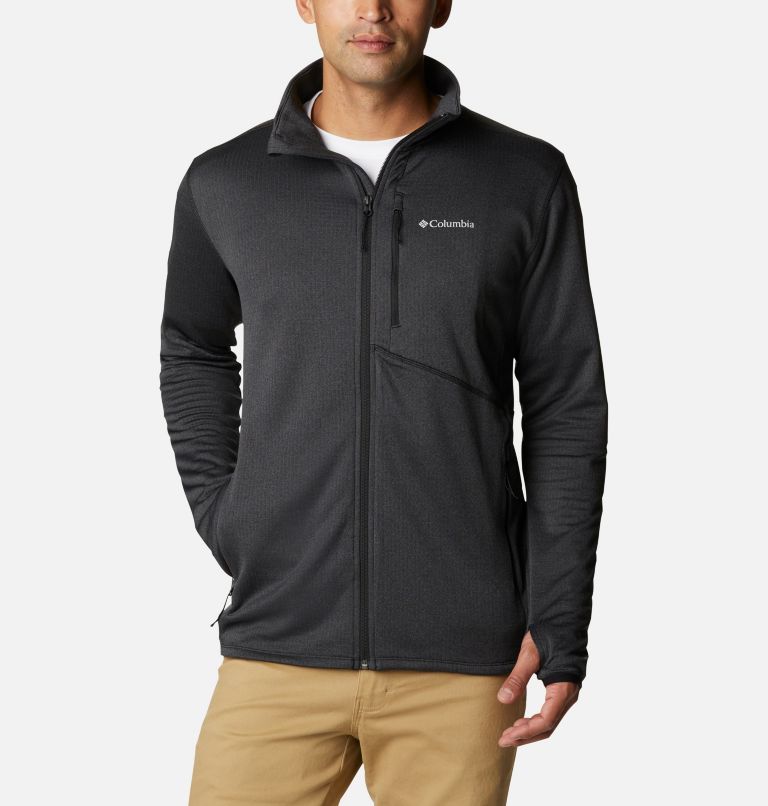 Men's Park View Full Zip Fleece Jacket, Color: Black Heather, image 1