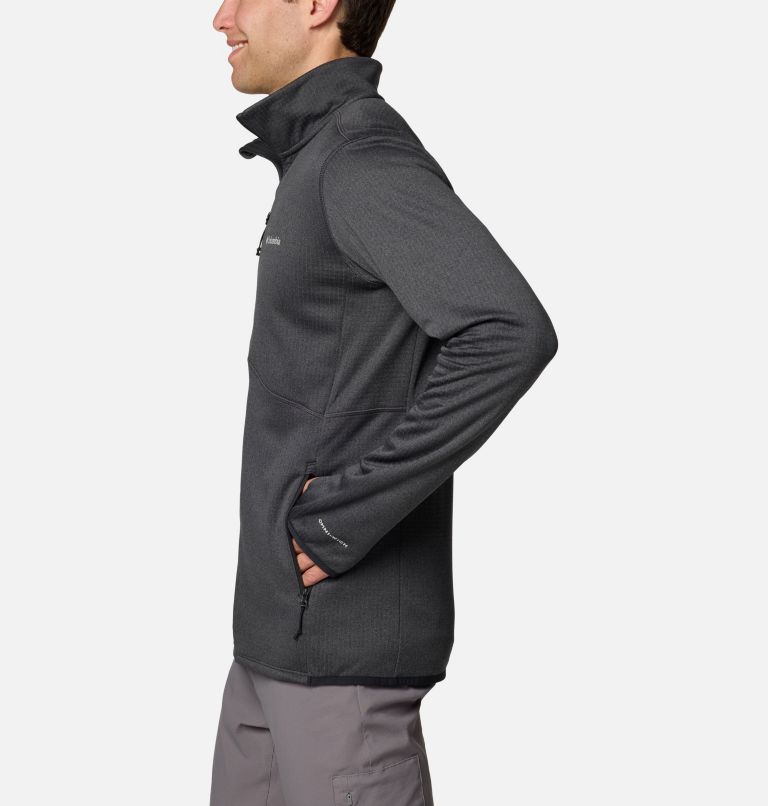 Men's Park View Full Zip Fleece Jacket, Color: Black Heather, image 3