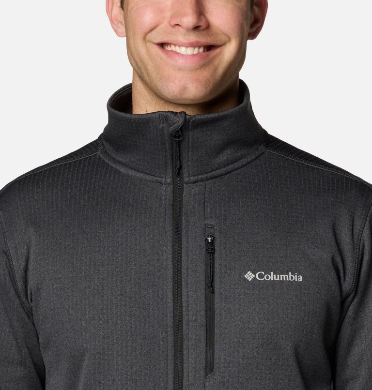 Men's Park View Full Zip Fleece Jacket, Color: Black Heather, image 4