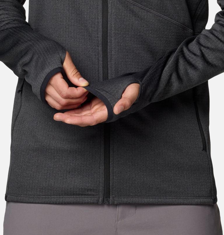 Men's Park View Full Zip Fleece Jacket, Color: Black Heather, image 7