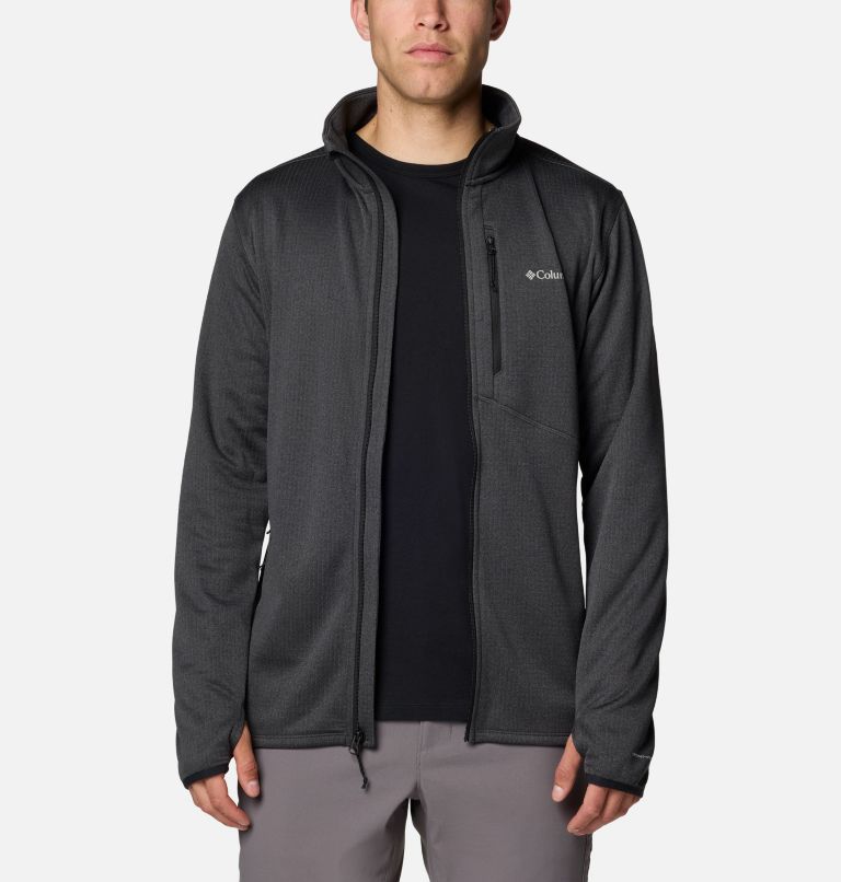 Men's Park View Full Zip Fleece Jacket, Color: Black Heather, image 9