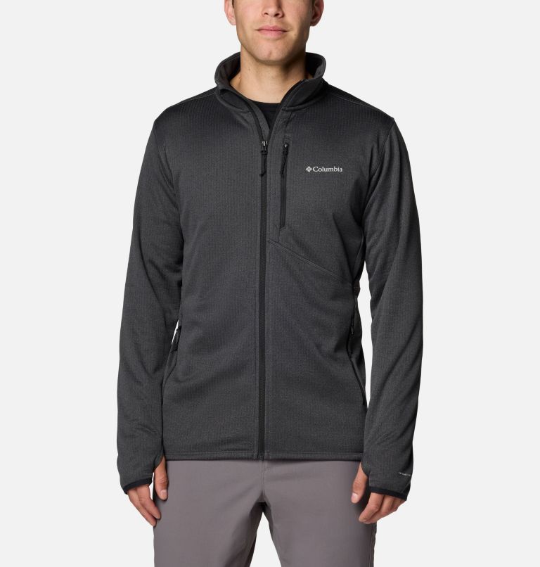 Men's Park View Full Zip Fleece Jacket, Color: Black Heather, image 1