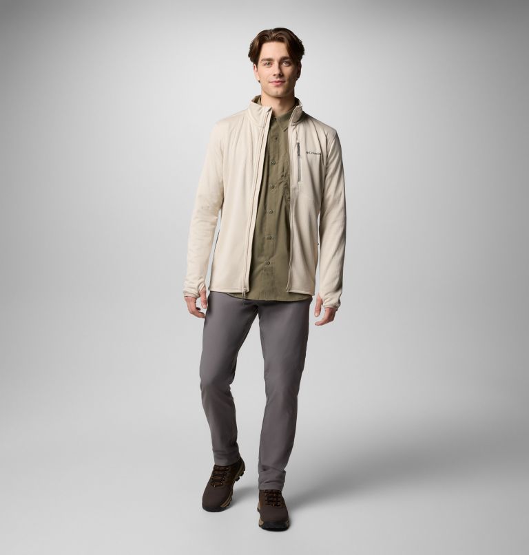 Men's Park View Full Zip Fleece Jacket, Color: Dark Stone Heather, image 2
